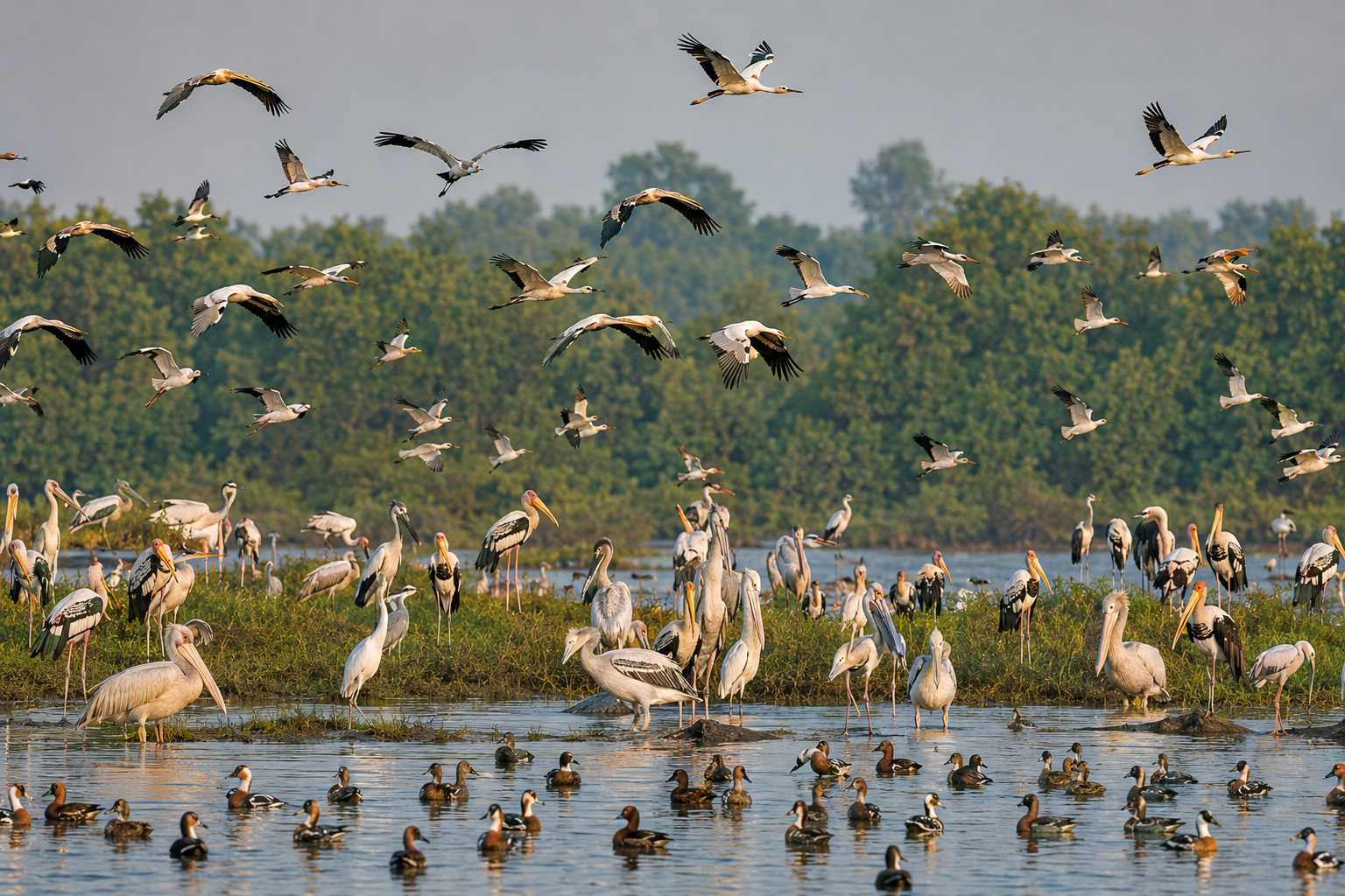 Golden hour at the wetland