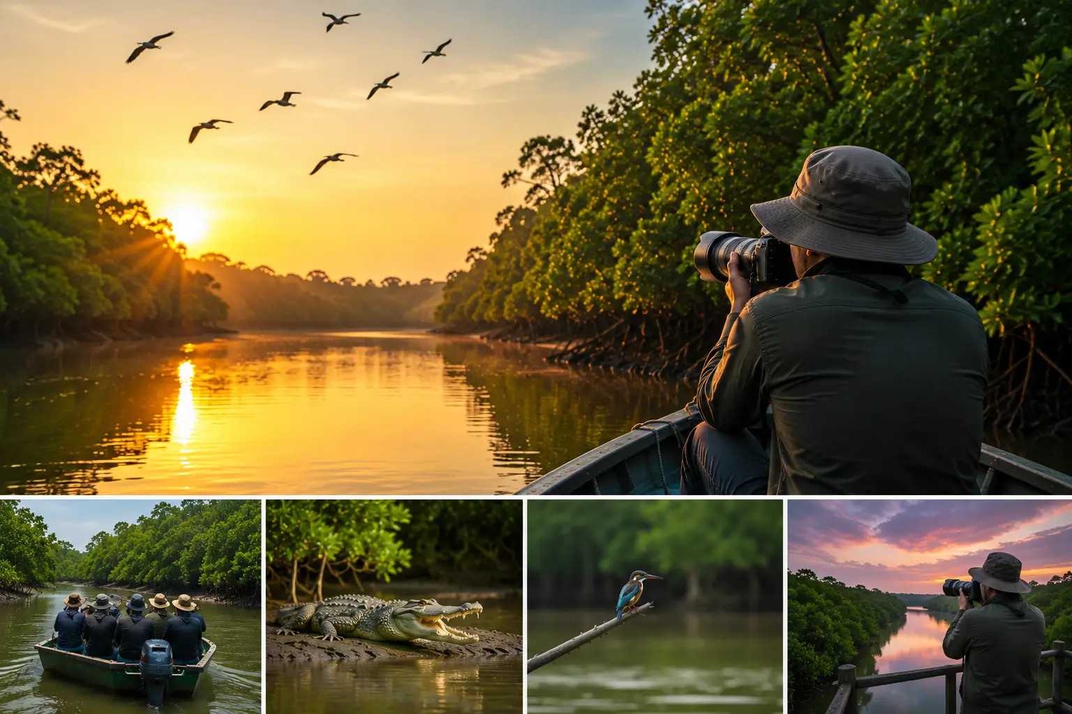 Golden hour wildlife photography adventure