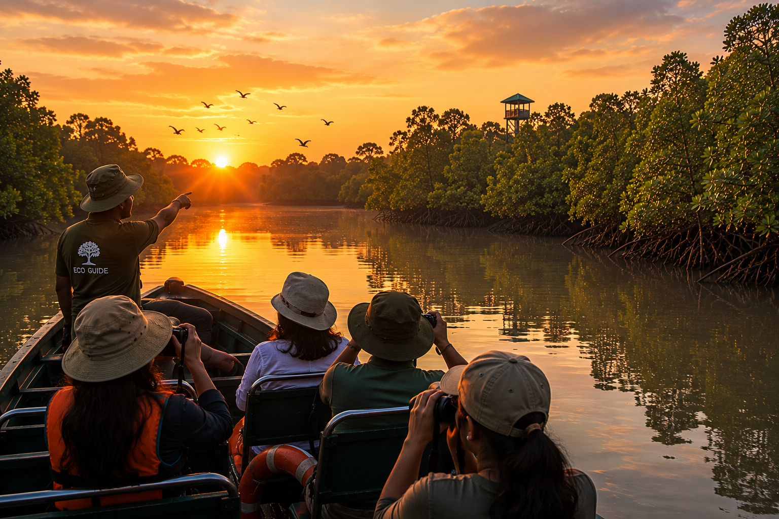 Golden morning over the mangroves