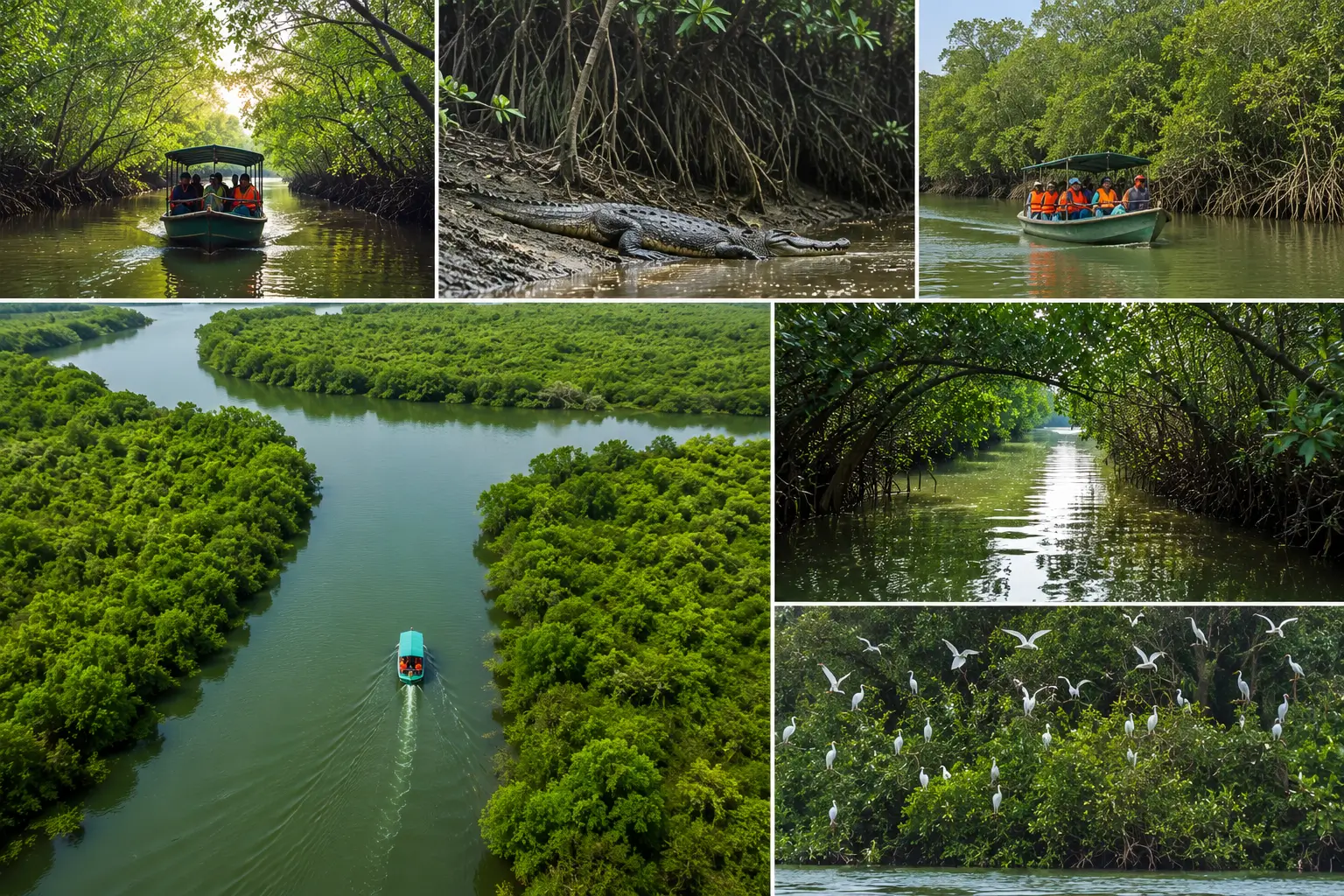 Mangrove river exploration and wildlife