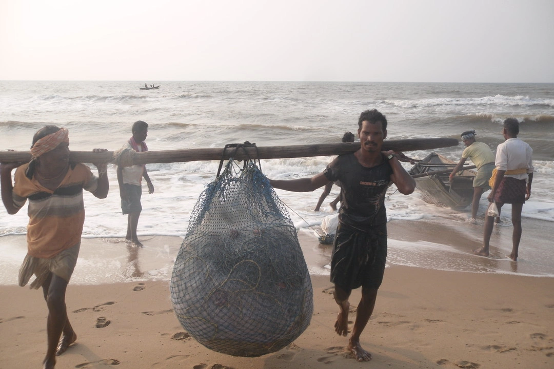 Odisha fishing village