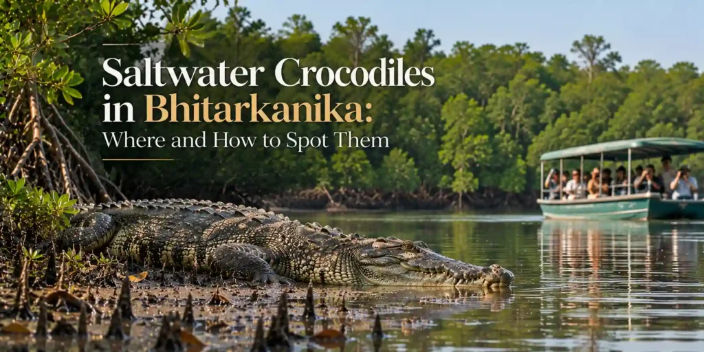saltwater crocodiles in bhitarkanika